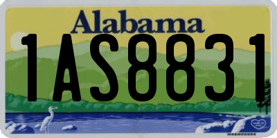 AL license plate 1AS8831