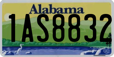 AL license plate 1AS8832