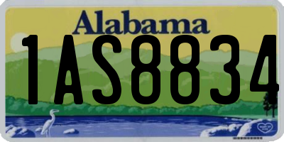 AL license plate 1AS8834