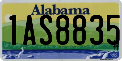 AL license plate 1AS8835