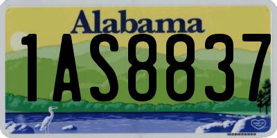 AL license plate 1AS8837