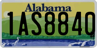 AL license plate 1AS8840