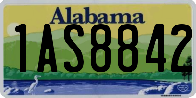 AL license plate 1AS8842