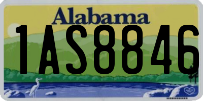 AL license plate 1AS8846