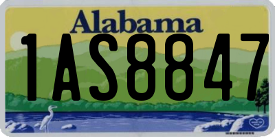 AL license plate 1AS8847