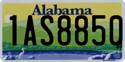 AL license plate 1AS8850