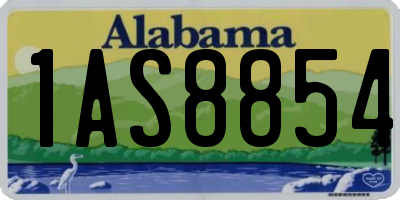 AL license plate 1AS8854