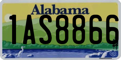 AL license plate 1AS8866