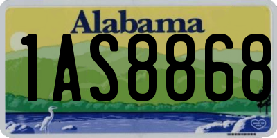 AL license plate 1AS8868