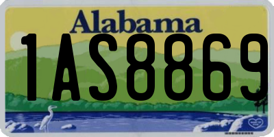 AL license plate 1AS8869