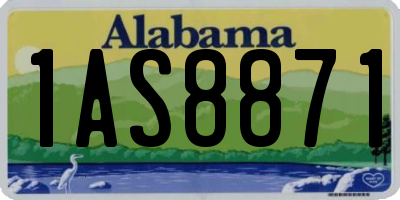 AL license plate 1AS8871