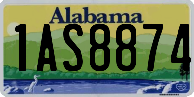 AL license plate 1AS8874