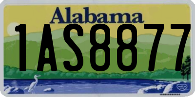 AL license plate 1AS8877