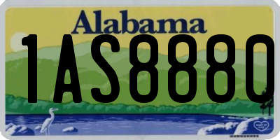 AL license plate 1AS8880