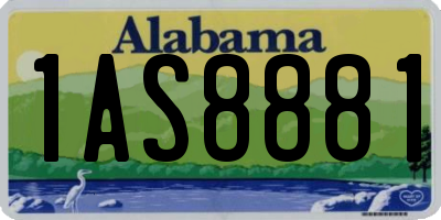 AL license plate 1AS8881