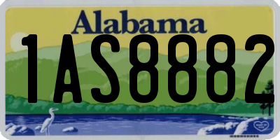 AL license plate 1AS8882