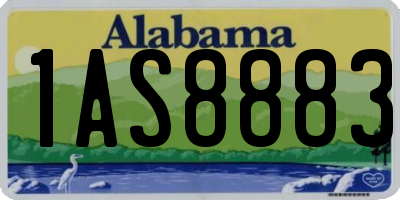 AL license plate 1AS8883