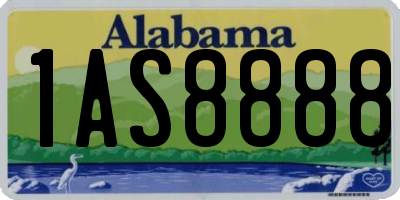 AL license plate 1AS8888