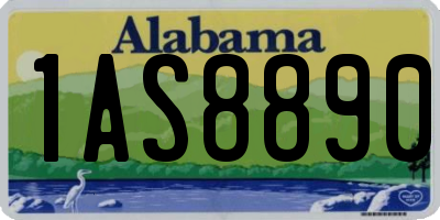 AL license plate 1AS8890