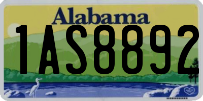 AL license plate 1AS8892