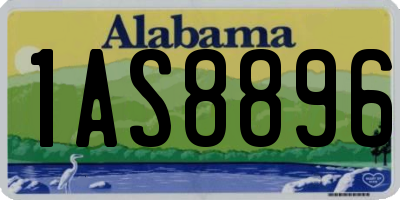 AL license plate 1AS8896