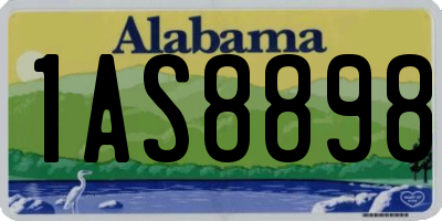 AL license plate 1AS8898