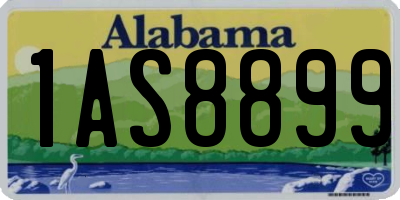 AL license plate 1AS8899