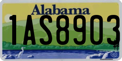 AL license plate 1AS8903