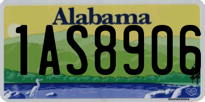 AL license plate 1AS8906