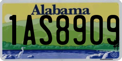 AL license plate 1AS8909