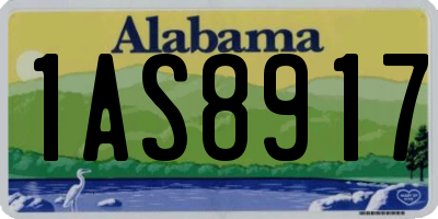 AL license plate 1AS8917