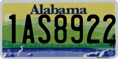 AL license plate 1AS8922