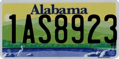 AL license plate 1AS8923