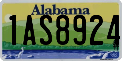 AL license plate 1AS8924