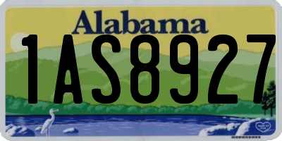 AL license plate 1AS8927