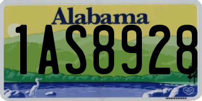 AL license plate 1AS8928