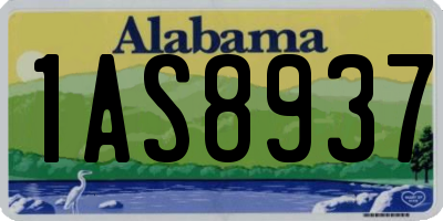 AL license plate 1AS8937