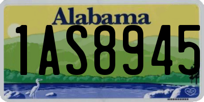 AL license plate 1AS8945