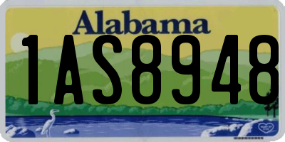 AL license plate 1AS8948