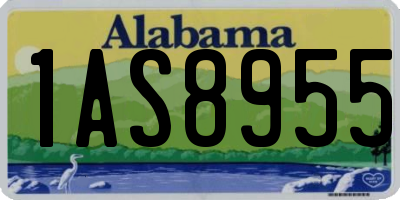 AL license plate 1AS8955