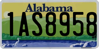 AL license plate 1AS8958