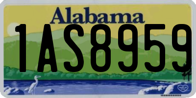 AL license plate 1AS8959