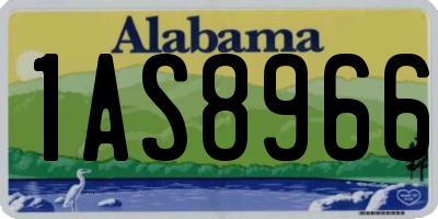 AL license plate 1AS8966