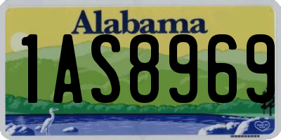 AL license plate 1AS8969