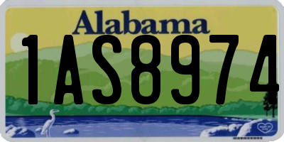 AL license plate 1AS8974