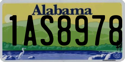 AL license plate 1AS8978