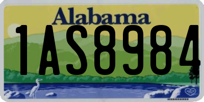 AL license plate 1AS8984
