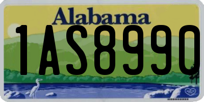 AL license plate 1AS8990