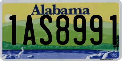 AL license plate 1AS8991