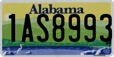 AL license plate 1AS8993